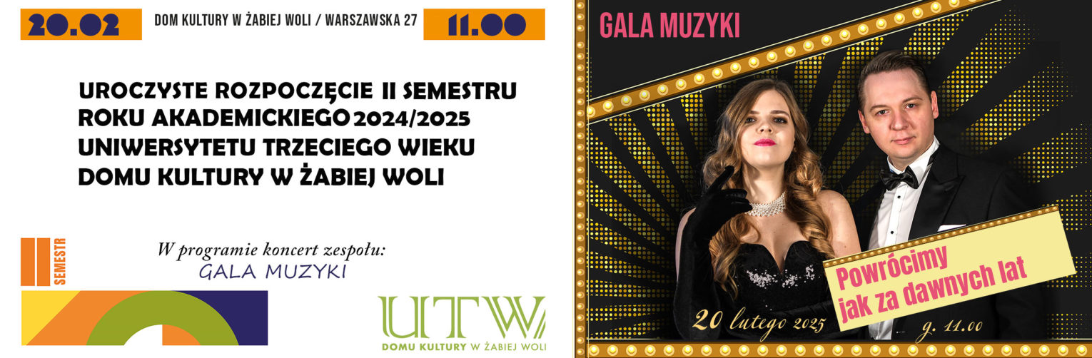 INAUGURACJA II Semestru Roku Akademickiego 2024/2025 UTW